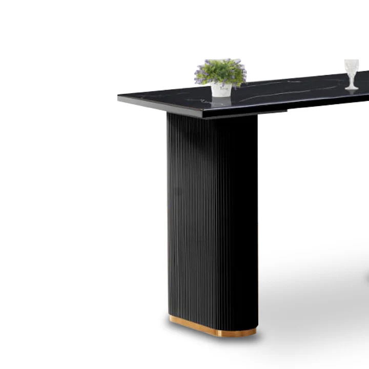 YEJI Bar Table Black Side View